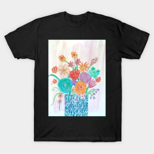 Bright Colourful Florals T-Shirt